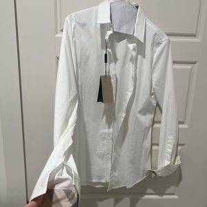 Burberry cotton button up shirt